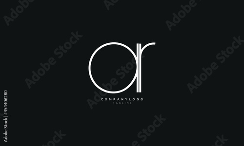 AR, RA, Abstract initial monogram letter alphabet logo design