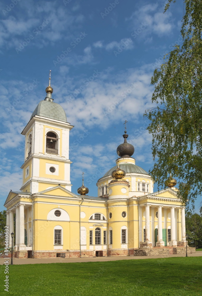 Cathedral of the Assumption of the Blessed Virgin Mary in the old provincial town of Myshkin. 18 century