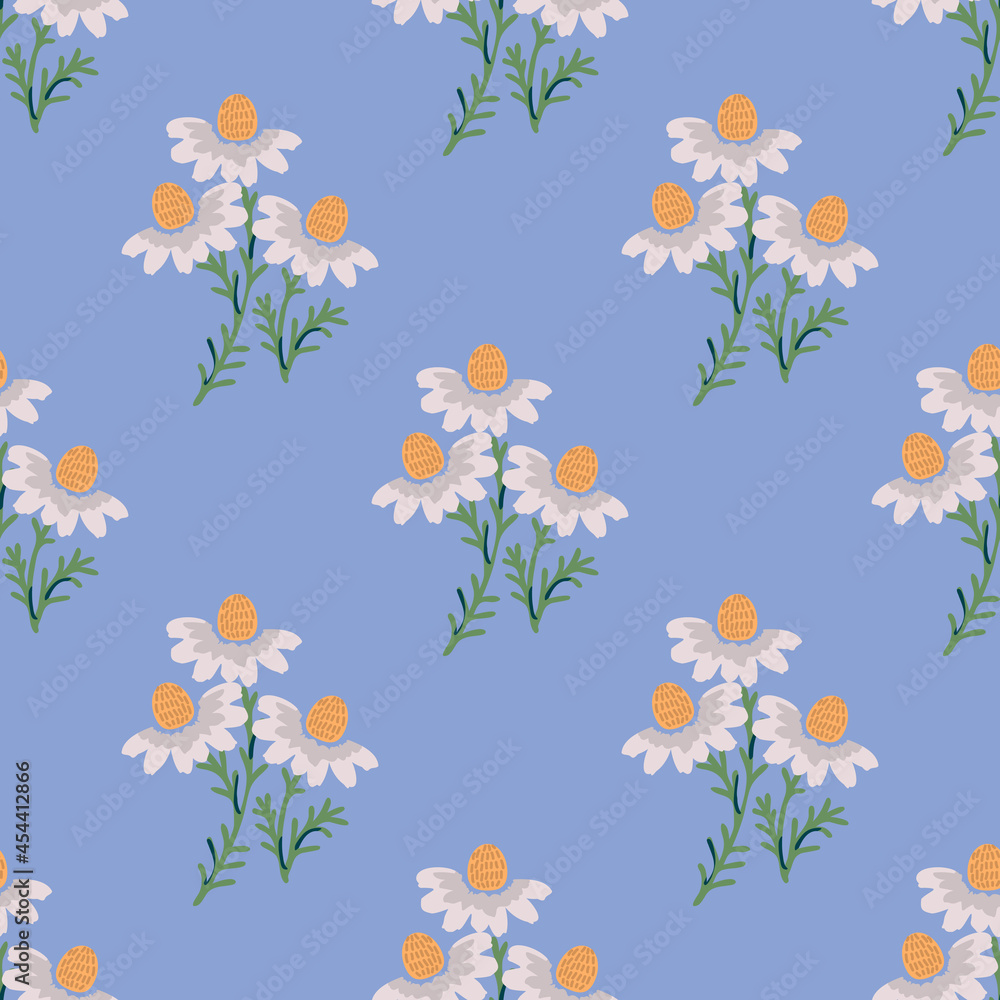 Obraz premium Seamless chamomile pattern