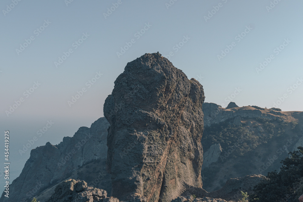Obraz premium Magmatic mountains near the sea