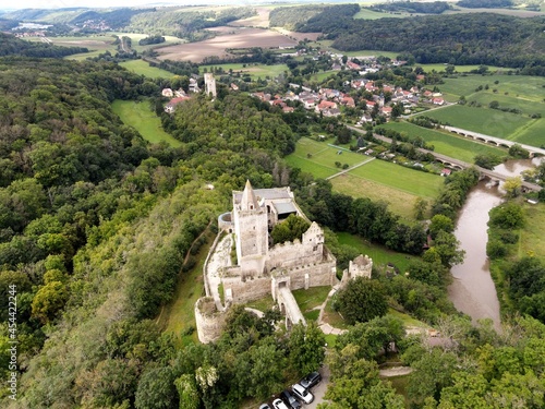 Blick auf die Rudelsburg an der Saale photo