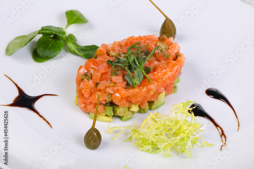 Tartar with salmon and avocado