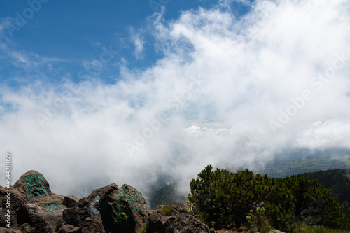 clouds over the mountains