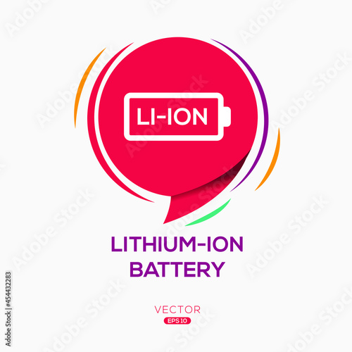 Creative (Lithium-ion battery) Icon ,Vector sign.