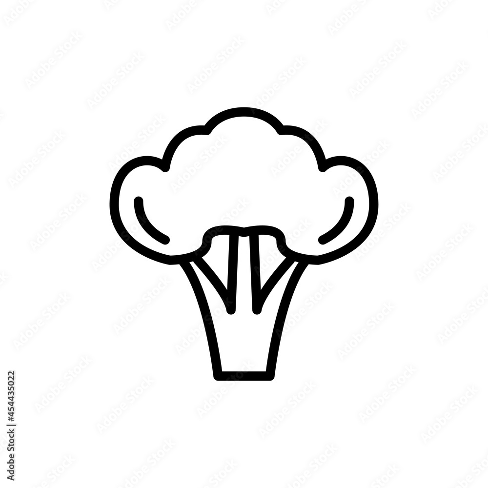 broccoli icon vector for your design element broccoli icon vector for your design element