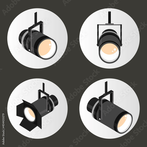 set of spotlights
