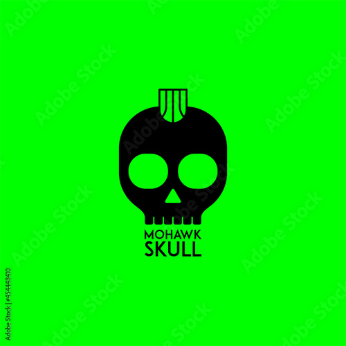 Simple logo template with a skull.