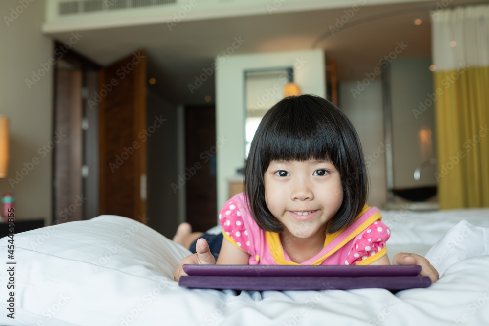 kid watching tablet, child addicted cartoon kid watching tablet, child addicted cartoon
