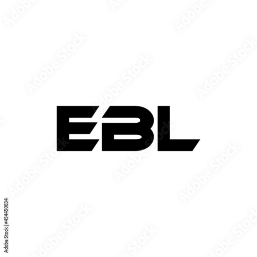 EBL letter logo design with white background in illustrator, vector logo modern alphabet font overlap style. calligraphy designs for logo, Poster, Invitation, etc. © Aftab