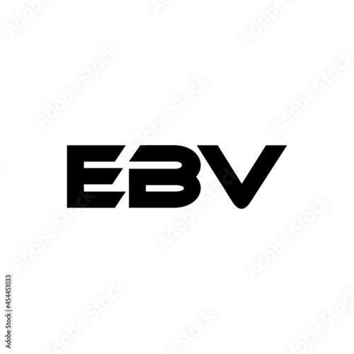 EBV letter logo design with white background in illustrator, vector logo modern alphabet font overlap style. calligraphy designs for logo, Poster, Invitation, etc. photo