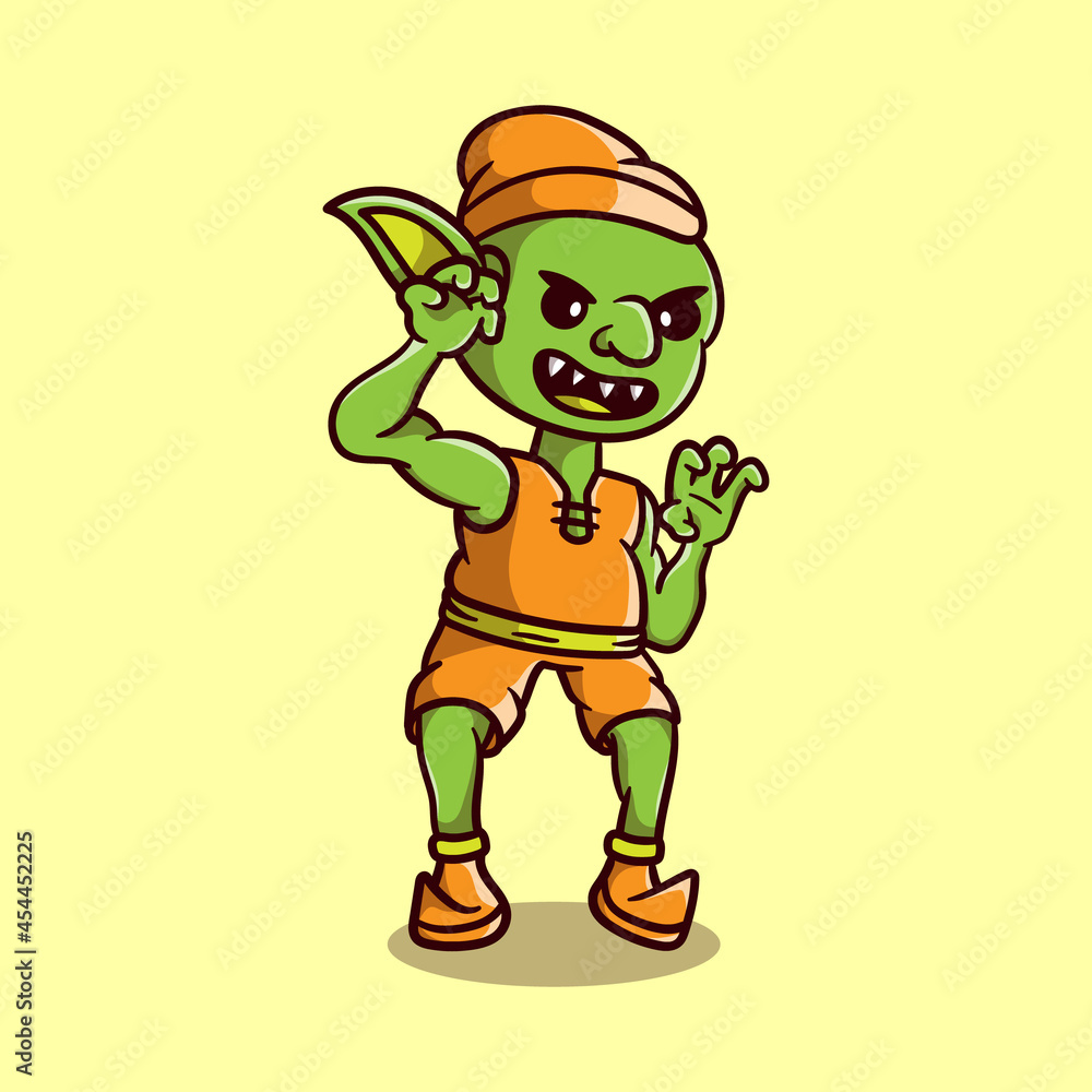 scary cute halloween goblin creature scary cute halloween goblin creature