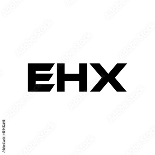 EHX letter logo design with white background in illustrator, vector logo modern alphabet font overlap style. calligraphy designs for logo, Poster, Invitation, etc.