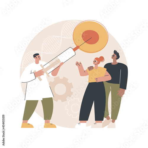 Artificial reproduction abstract concept vector illustration. Reproduction, in vitro fertilization service, artificial insemination, infertility help, reproductive technology abstract metaphor.