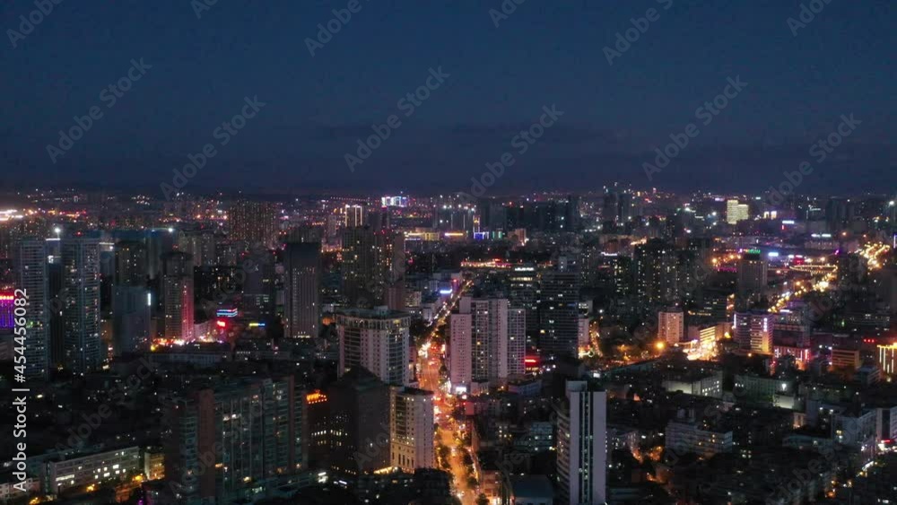 artial view of kunming skyline artial view of kunming skyline