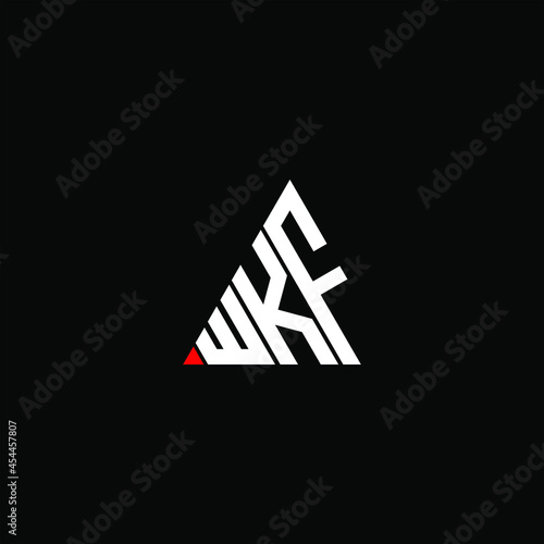 WKF letter logo creative design. WKF unique design
 photo