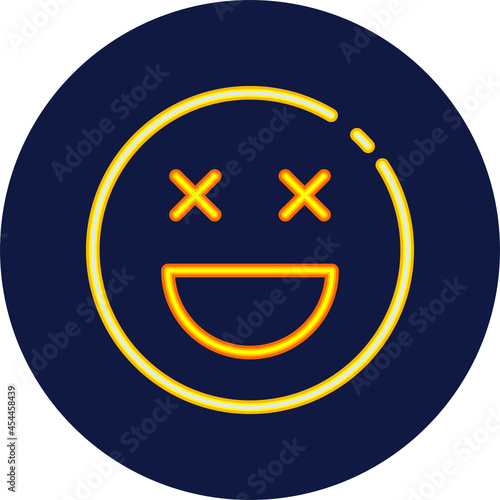 drunk neon icon