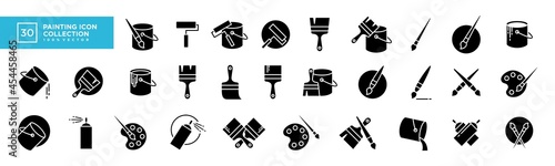 Vector graphic of painting icon collection