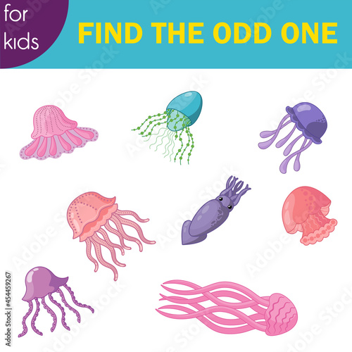 Kids game find the odd one