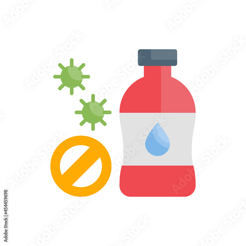 Antiseptics vector flat icon style illustration. EPS 10 file