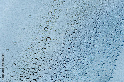 車の塗装にはじかれた水滴 ワックス 洗車 雨
