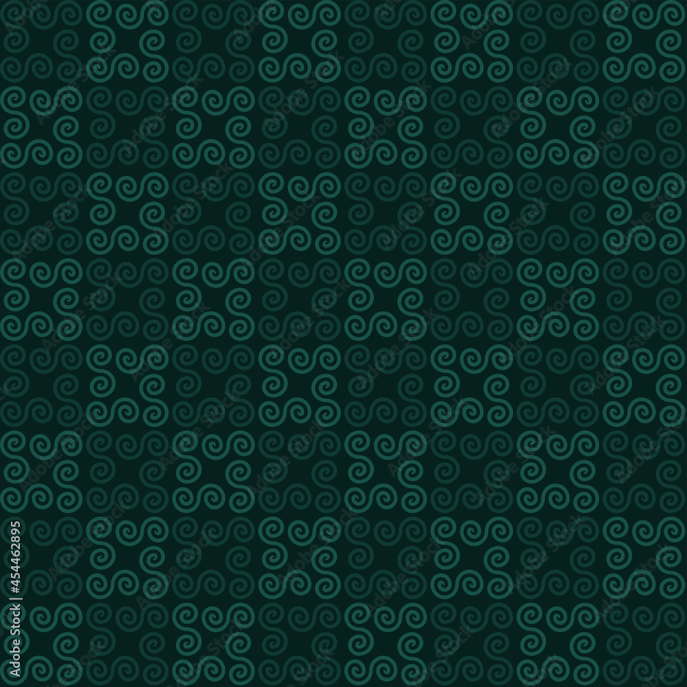 vector swirls. abstract seamless pattern. dark repetitive background. fabric swatch. wrapping paper. continuous print. modern stylish texture. celtic design element for home decor, apparel, textile