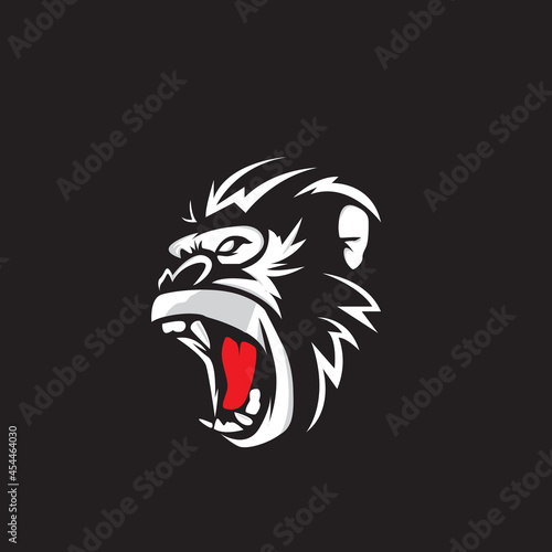 Wallpaper Mural GORILLA ROARS LOGO SYMBOL VECTOR ILLUSTRATION DESIGN Torontodigital.ca