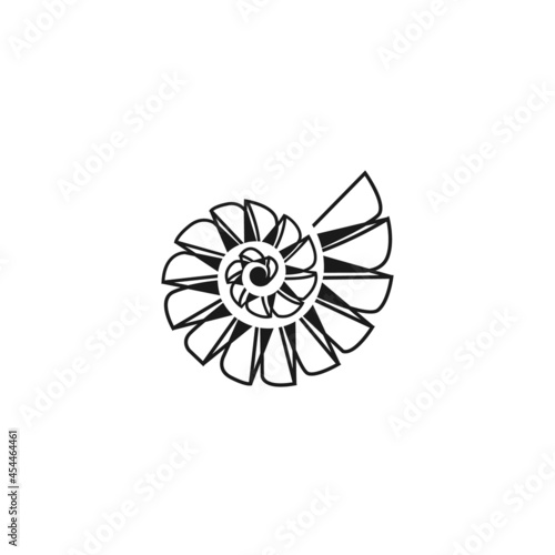 Seashell icon design 