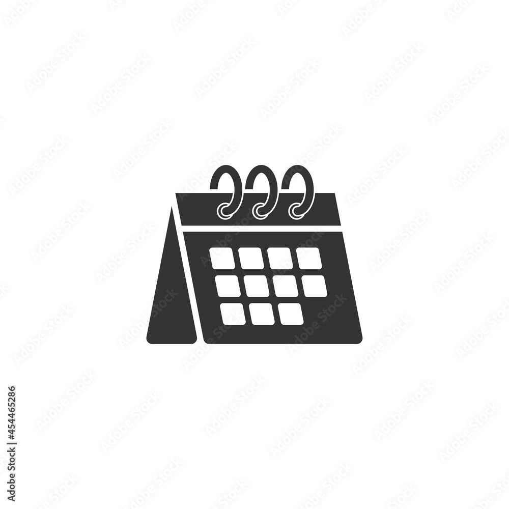 Desk calendar icon design illustration template Desk calendar icon design illustration template