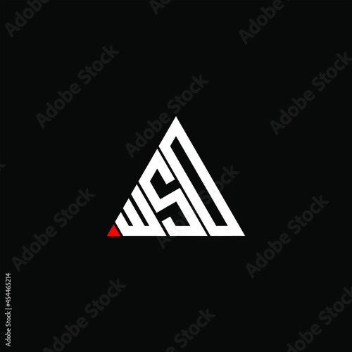 WSD letter logo creative design. WSD unique design
 photo
