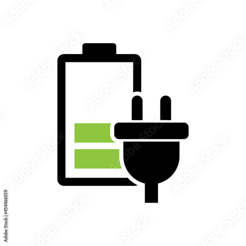 electric battery charge icon vector