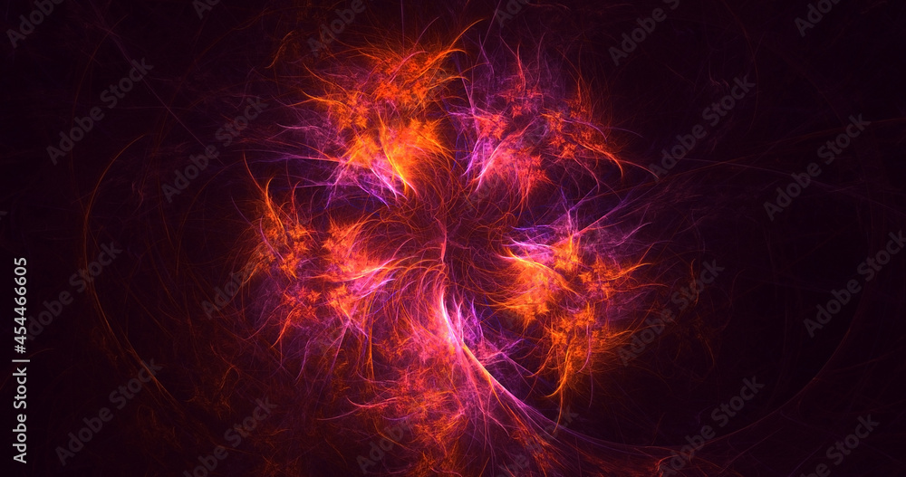 3D rendering abstract multicolor fractal light background 3D rendering abstract multicolor fractal light background