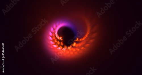 3D rendering abstract multicolor fractal light background