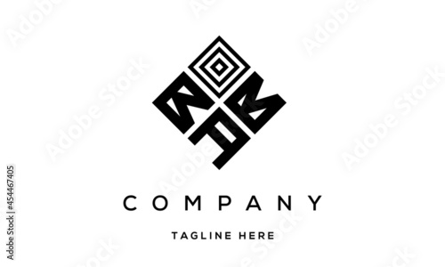 BBA square three latter logo vector