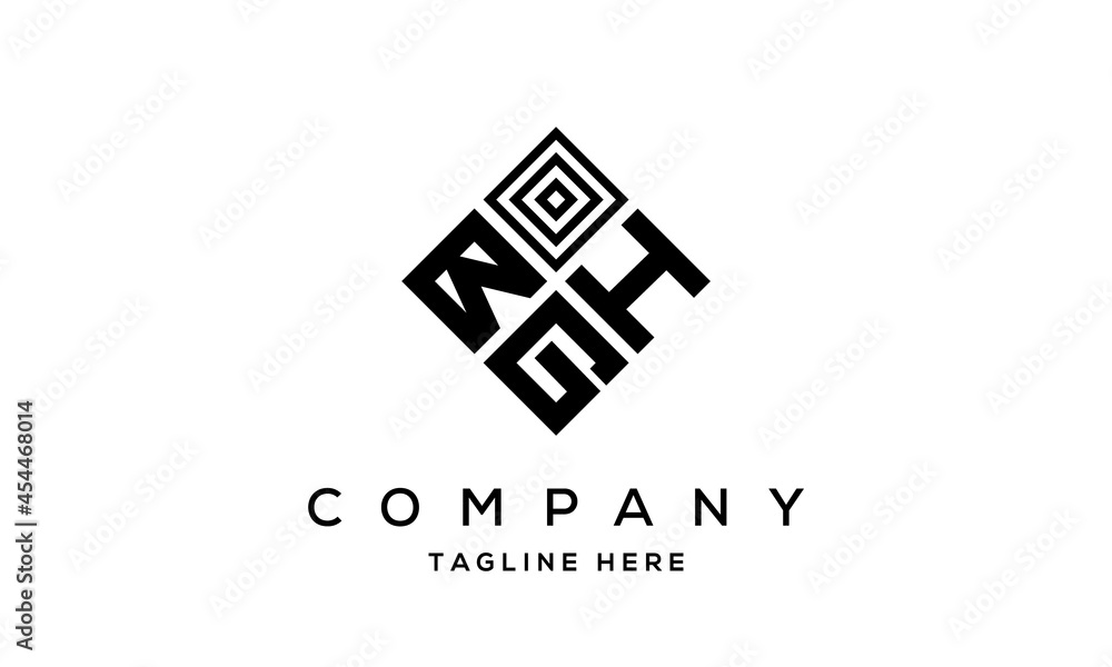 BHG square three latter logo vector BHG square three latter logo vector