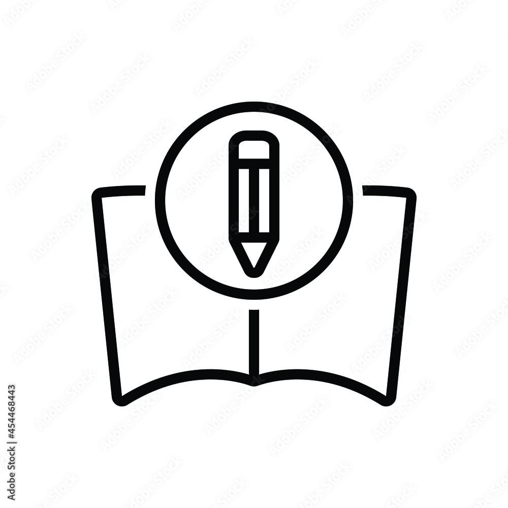 Black line icon for knowledge mastery Black line icon for knowledge mastery