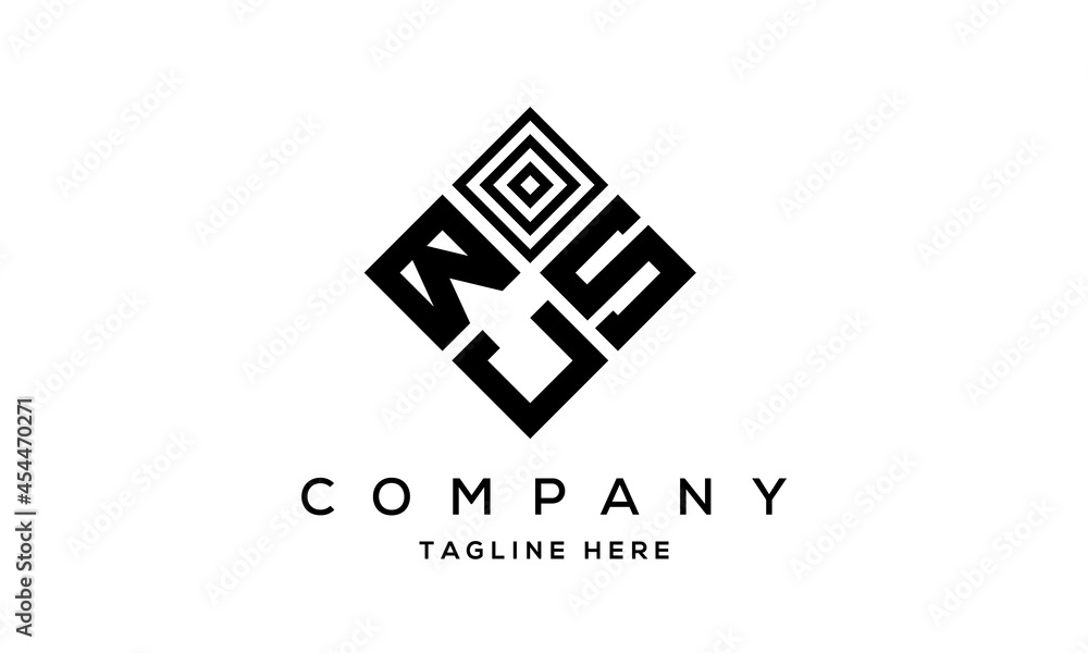 BSJ square three latter logo vector BSJ square three latter logo vector