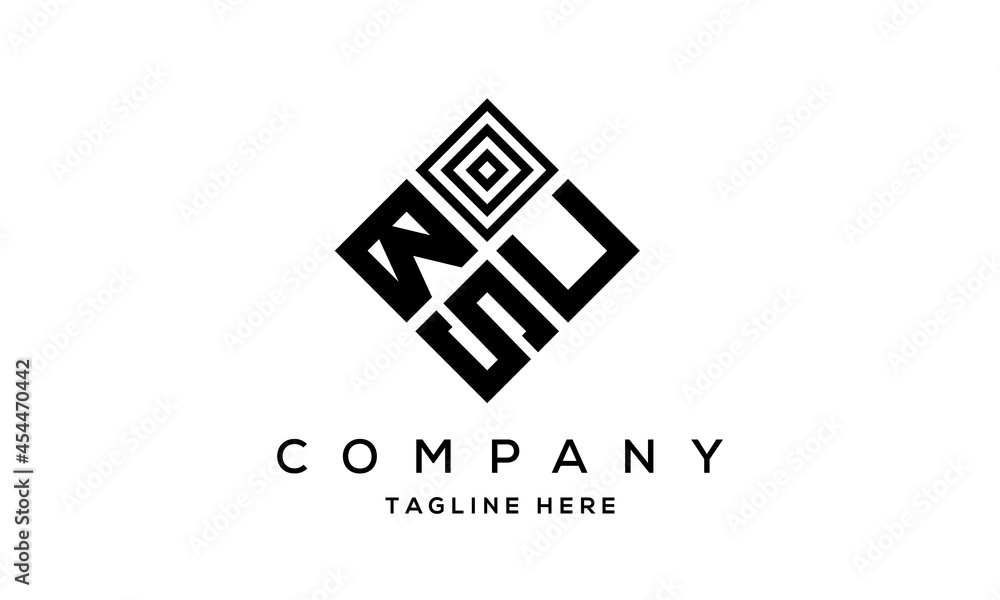 BUS square three latter logo vector BUS square three latter logo vector