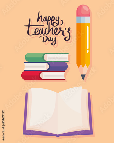 hayy teachers day symbol set