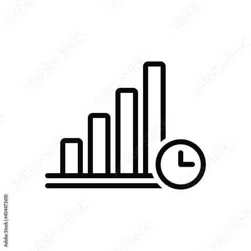 Black line icon for usually