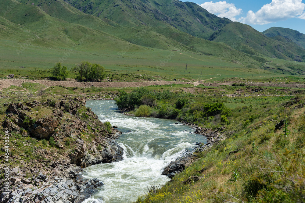 river in the mountains