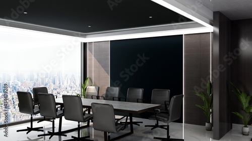 modern office meeting room for company logo mockup © Ayyathullah Ahmad