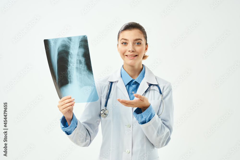 doctor in white coat diagnostics patient scan isolated background doctor in white coat diagnostics patient scan isolated background