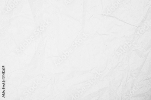 White paper Texture is crumpled. Paper texture background with kinks and dents, old and dilapidated.ough art creased grunge letter.