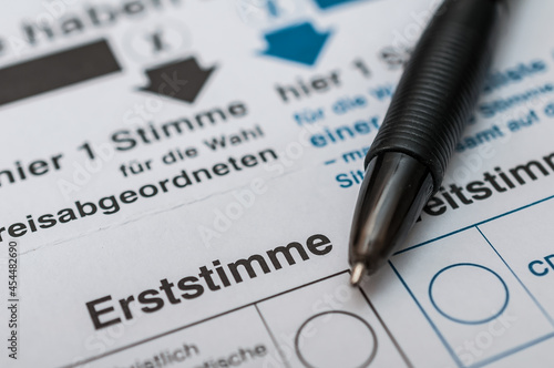 Bundestagswahl 2021 - Wahlschein ankreuzen