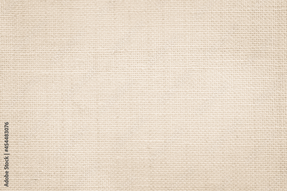 Fototapeta premium Pastel abstract Hessian or sackcloth fabric texture background. Wallpaper of artistic wale linen canvas. 