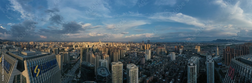 artial view of kunming skyline