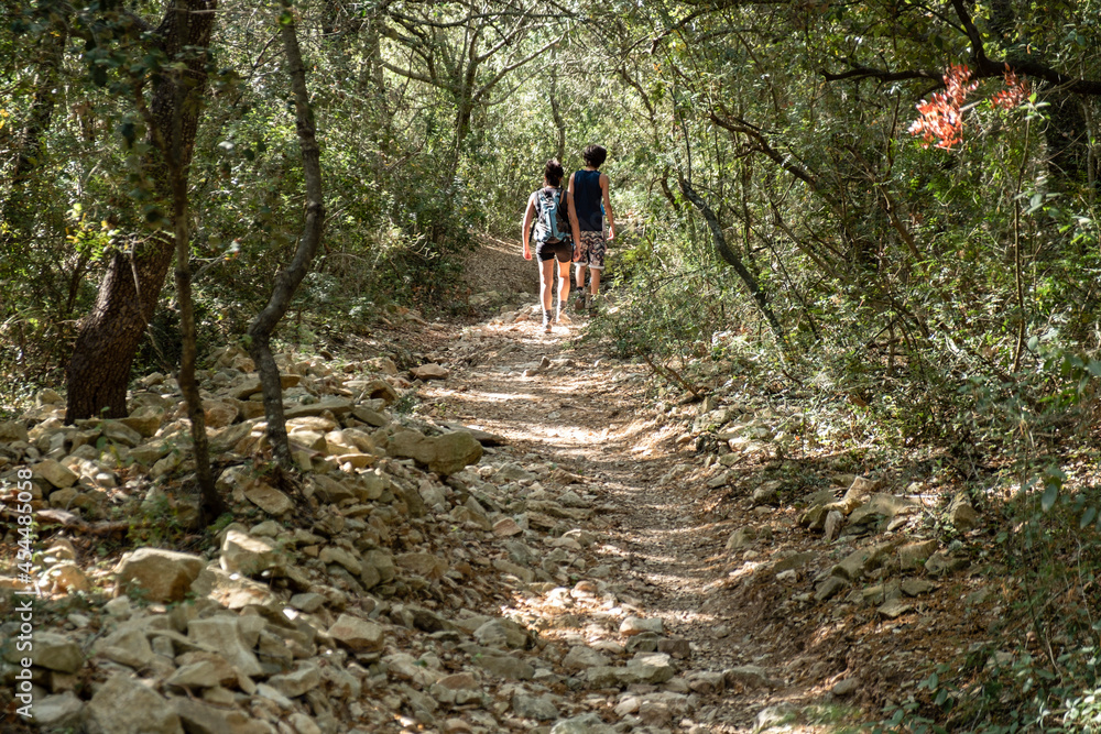 hiking in the Puig de Cura, Algaida, Mallorca, Balearic Islands, Spain