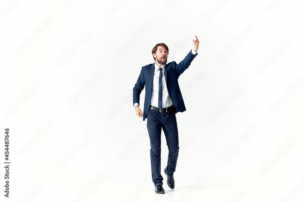 man in a jacket and tie posing executive office Studio man in a jacket and tie posing executive office Studio