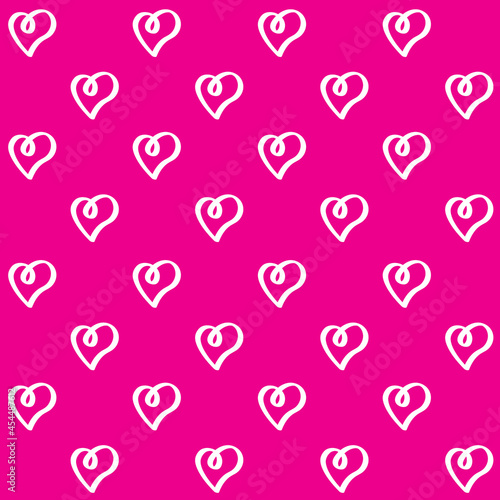 Hand Drawn Heart Seamless Pattern - Amazing hand drawn vector pattern suitable for background fabric pattern, design asset, valentine day, wrapping paper, wallpaper and illustration in general