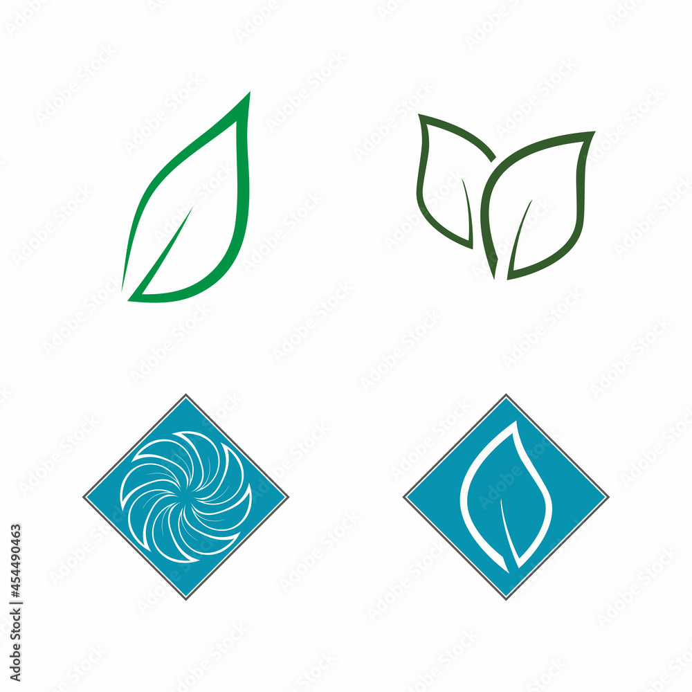 Leaf icon Vector Illustration design Logo template Leaf icon Vector Illustration design Logo template